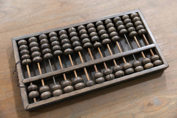 istock Old and dirty wood abacus 1314205837