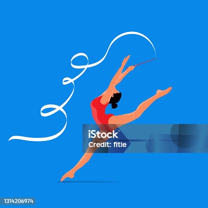 730+ Gymnastics Ribbon Stock Illustrations, Royalty-Free Vector Graphics &  Clip Art - iStock