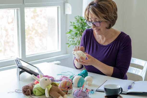 istock Senior woman working from home 1314216166