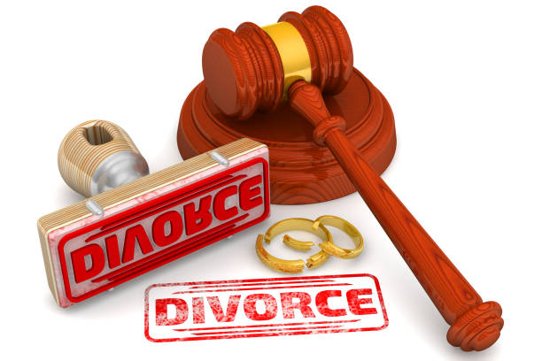 istock Divorce. The stamp and an imprint 1314217104