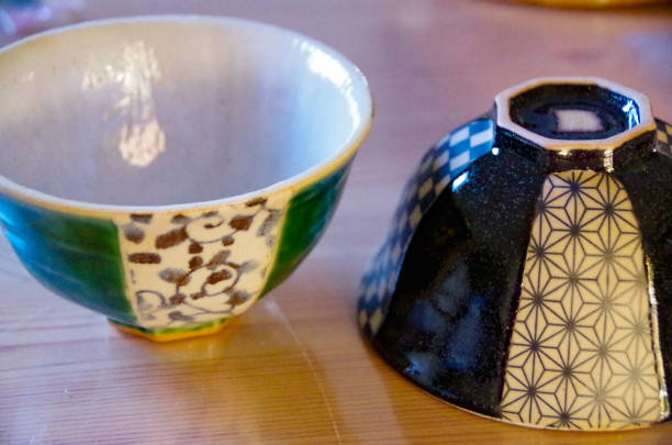 istock Japanese bowls with ornaments 1314217634