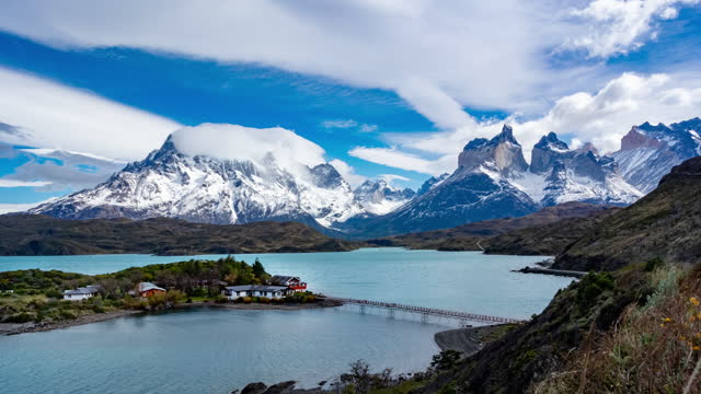 Timelapse Torres del Paine National Park, Patagonia, Chile
