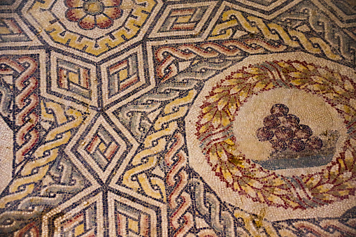 Fascinating mosaic floor in Sicily