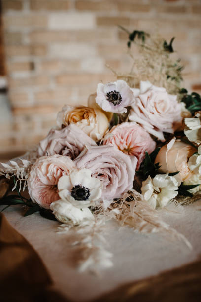 istock Pale pink Romantic wedding bouquet 1314226957