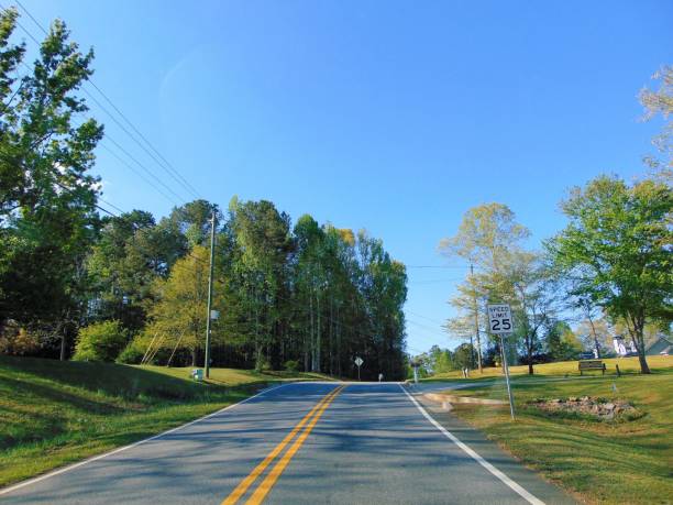 istock Two Lane Country Road 1314230657