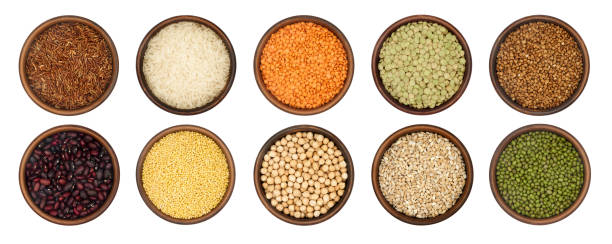 istock set of bowls with various grains and beans isolated on white background 1314230820