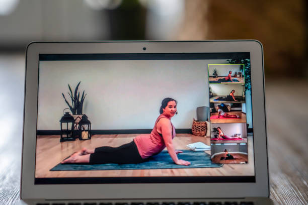 istock Online Fitness Class 1314231744
