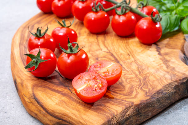 istock Ripe small round sweet red cherry tomatoes close up 1314233796