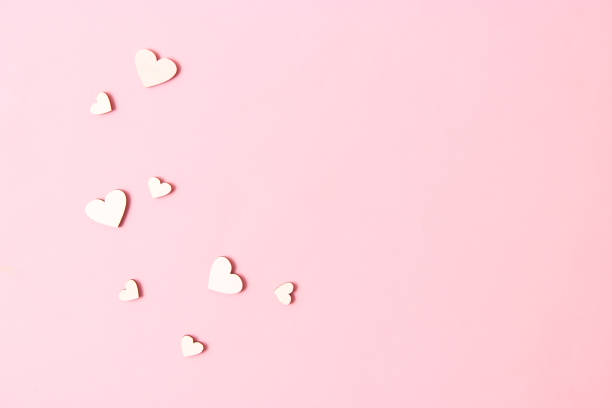 istock Valentine's day background in minimalism style. Hearts 1314234958