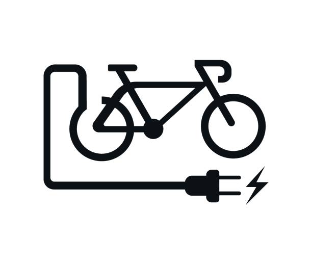 istock Electric bike concept icon. Renewable energy concept. 1314245589