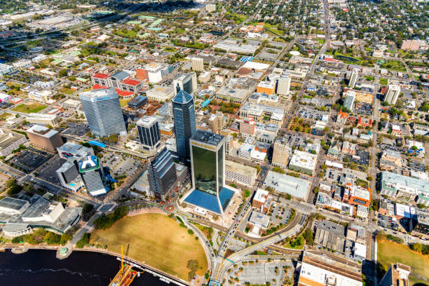 istock Downtown Skyline of Jacksonville From Directly Above 1314250836