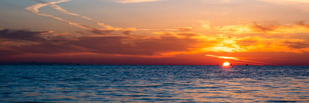 istock Beautiful sunset on the sea coast. 1314253158