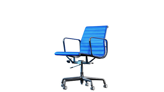 Modern office chair on white background isolated. Clipping path included.