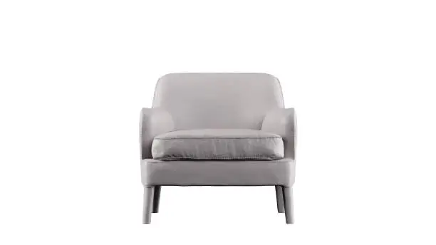 Photo of Modern Armchair with Clipping path.