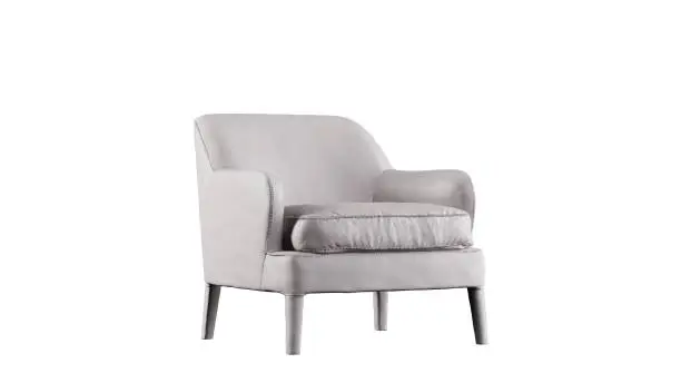 Photo of Modern Armchair with Clipping path.