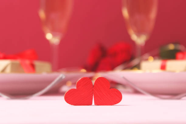 istock Valentine's day background in minimalism style. Hearts, 1314261739