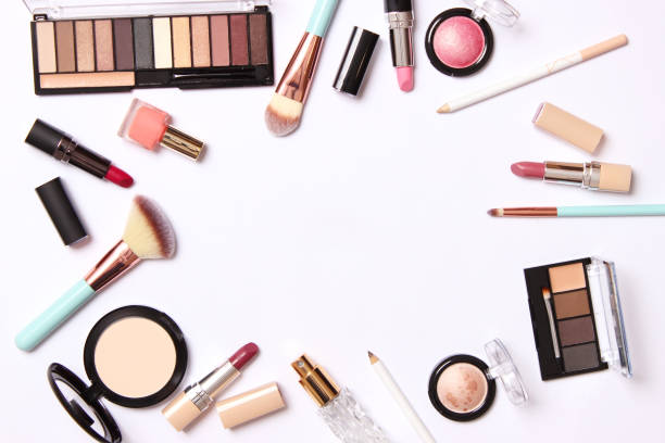 istock professional makeup tools. Makeup products. A set of various products for makeup 1314265131