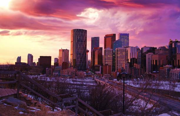 istock Vivid Sunrise Over Urban Calgary 1314265152