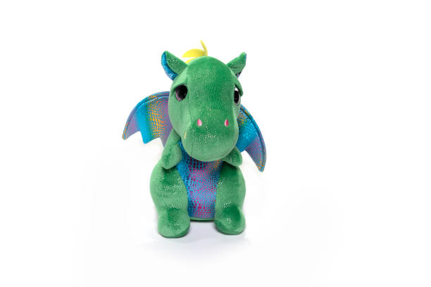 istock Soft toy dragon isolated on white background. 1314268474