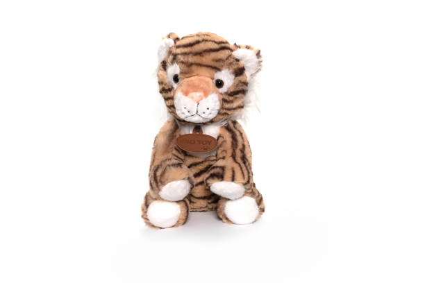 istock Tiger plushie doll isolated on white background 1314273163