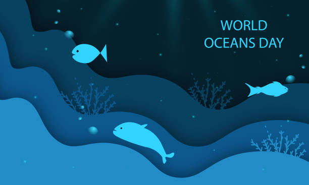 ilustrações de stock, clip art, desenhos animados e ícones de world water day stock illustration - save oceans