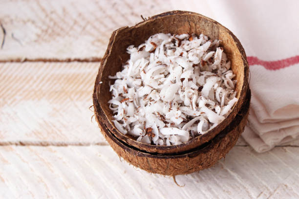 istock natural coconut flakes on the table close-up 1314281366