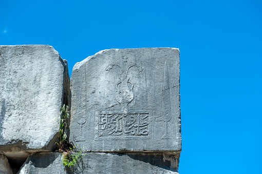 Ancient stones in Stratonikeia, Turkey