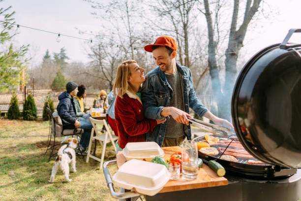 istock Preparing a classic July 4th barbecue together 1314288110