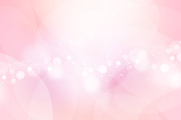 glänzende runde bokeh rosa hintergrund - pink background stock-grafiken, -clipart, -cartoons und -symbole