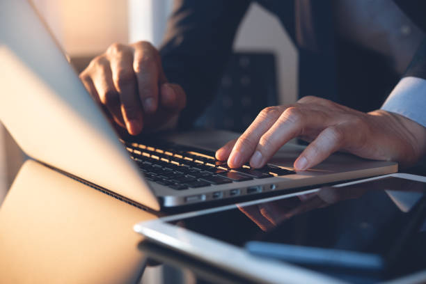 istock Businessman working in modern office 1314297819