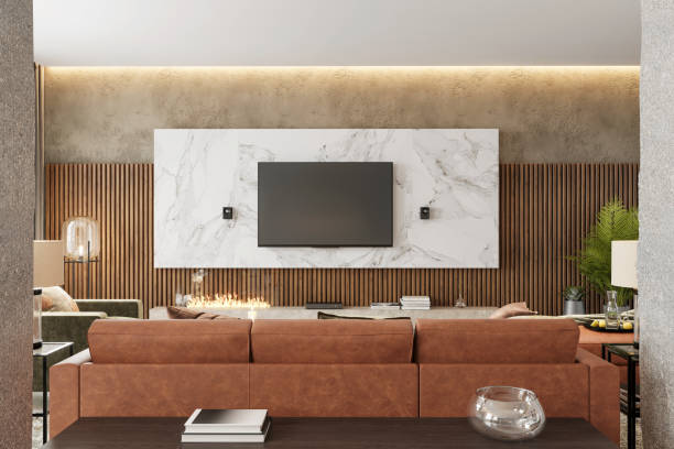 istock Modern apartment living room interior 1314299399