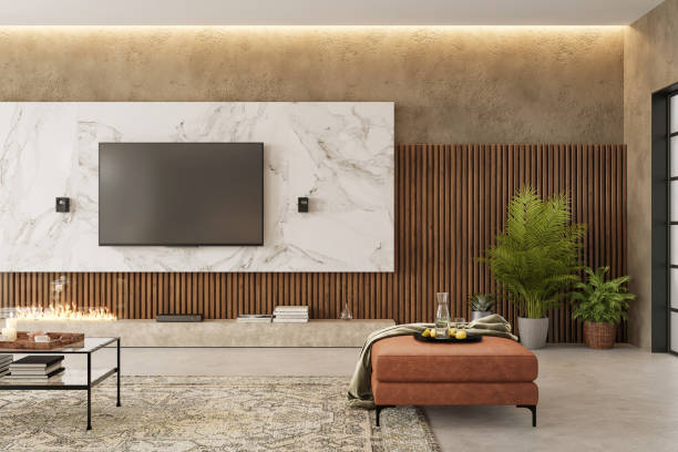istock Modern apartment living room interior 1314299413