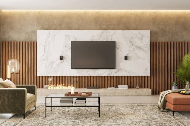 istock Modern apartment living room interior 1314299436