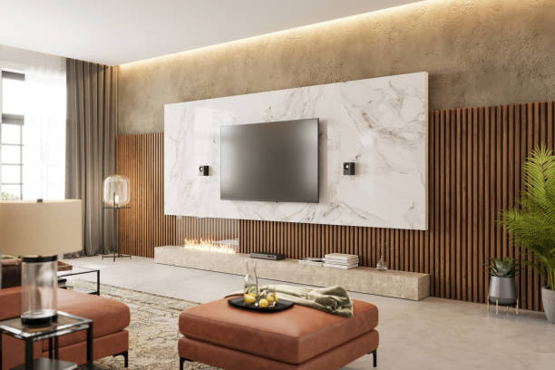 istock Modern apartment living room interior 1314299441