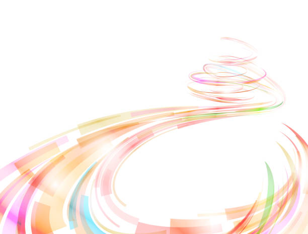 istock Abstract spiral stripes in form of loops and arcs 1314300051