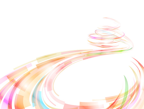 Flow of lines and ribbons for abstract background. Vector graphic with copy space for various design, etc