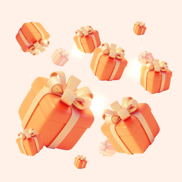 realistische detaillierte 3d geschenk-boxen nahtlose muster hintergrund. vektor - geschenk stock-grafiken, -clipart, -cartoons und -symbole