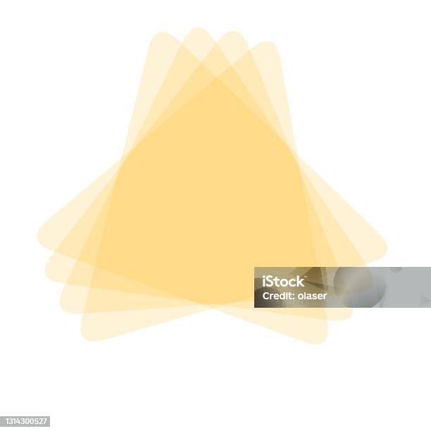 Orange Rounded Triangle Rotating Rounded Yelloworange Fading Triangle Stock Illustration ...