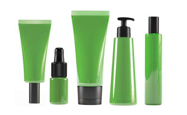 istock Green cosmetic arrangement 1314300722