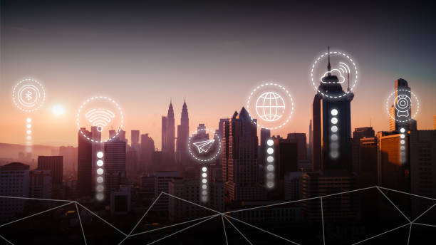 istock Smart city and communication network concept for 5G 1314304701