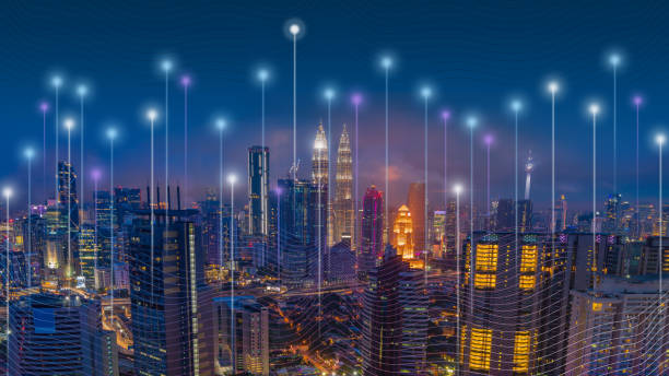 istock Smart city and communication network concept for 5G 1314304748
