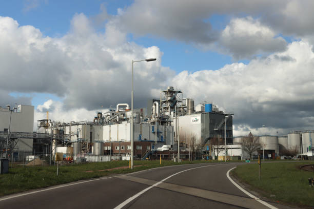 usine de fabrication d’huile naturelle pour les aliments de cargill dans le port de botlek - cargill, incorporated photos et images de collection