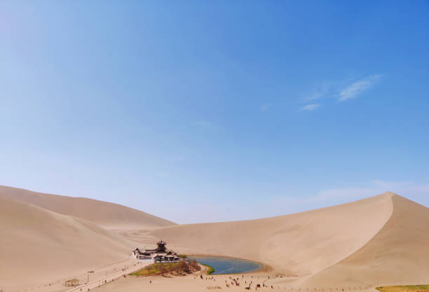 istock Desert Oasis in Dunhuang, China 1314311921