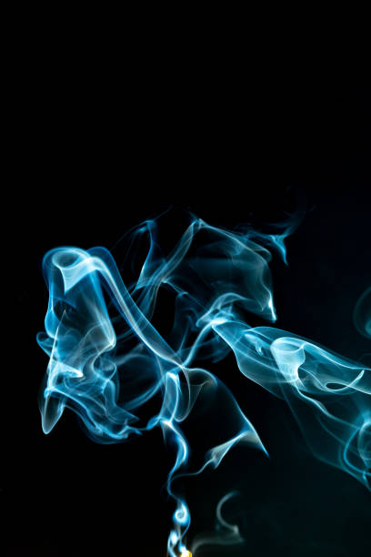 istock Multicolor Smoke painting on Black Background. Abstract. 1314322434