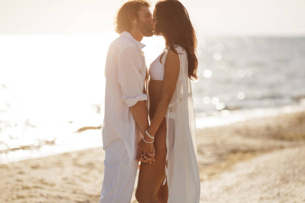 istock Romantic Couple Beach Summer Holiday Vacation Concept 1314326907
