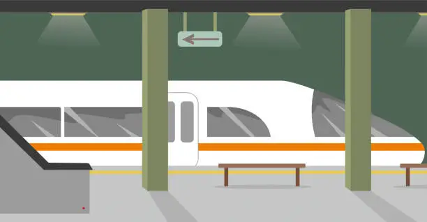 Vector illustration of City subway stock illustration