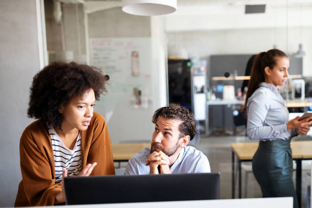 istock Business people, architects working in office. Teamwork success meeting workplace concept. 1314340795