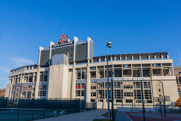 Ohio Stadium at Ohio State University stock photo