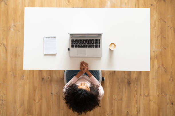 istock Overhead view of the well-organized workplace 1314349462