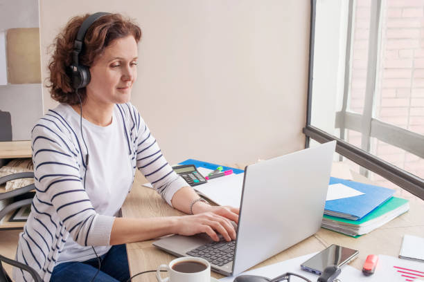 istock A woman 40-45 is working from home. 1314353615